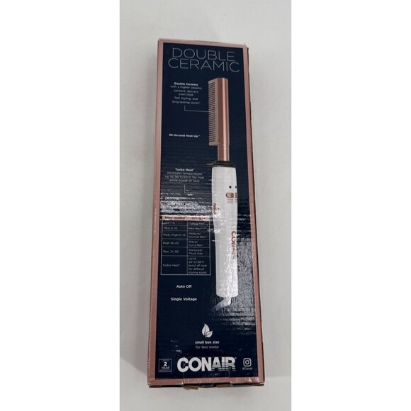 Conair Double Ceramic Straightening Comb Styling Tool With 30 Heat Settings - Picture 4 of 6